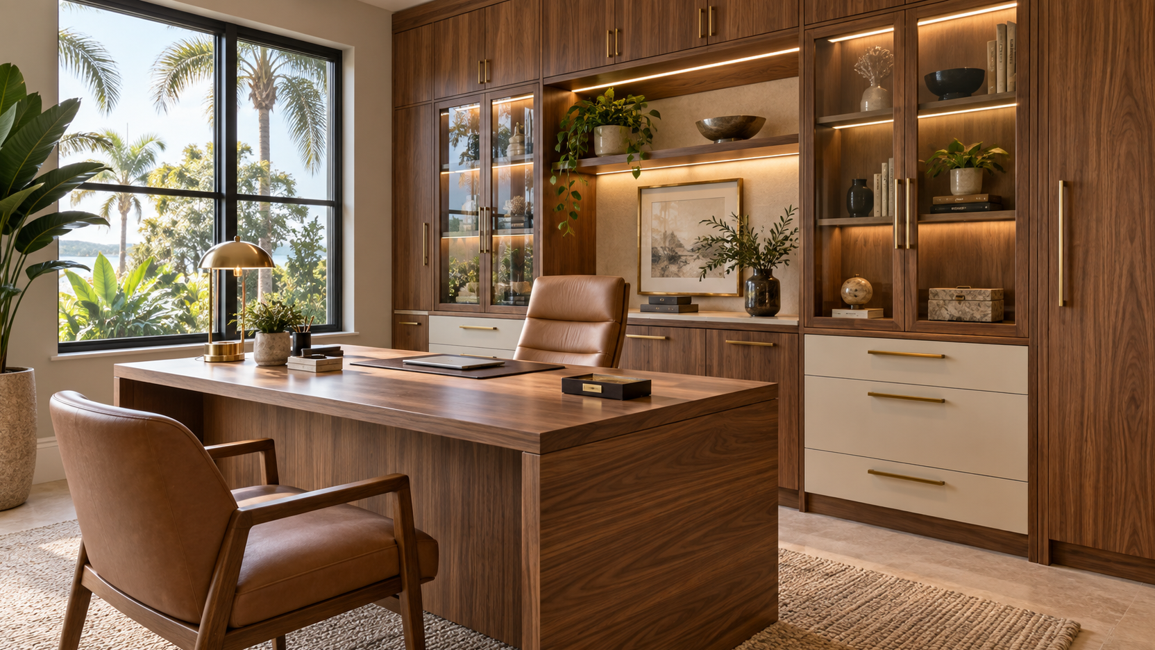 Home Office Cabinetry by Bay Crown Cabinetry